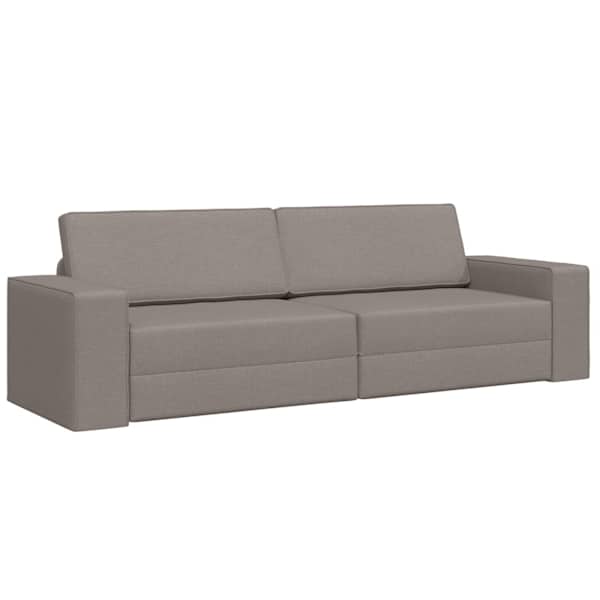 vidaXL Diivanvoodi Pruunikashall 245 x 78 x 77 cm kangas