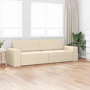 Pohovka na spaní 200cm Krémová textil - obrázek 3