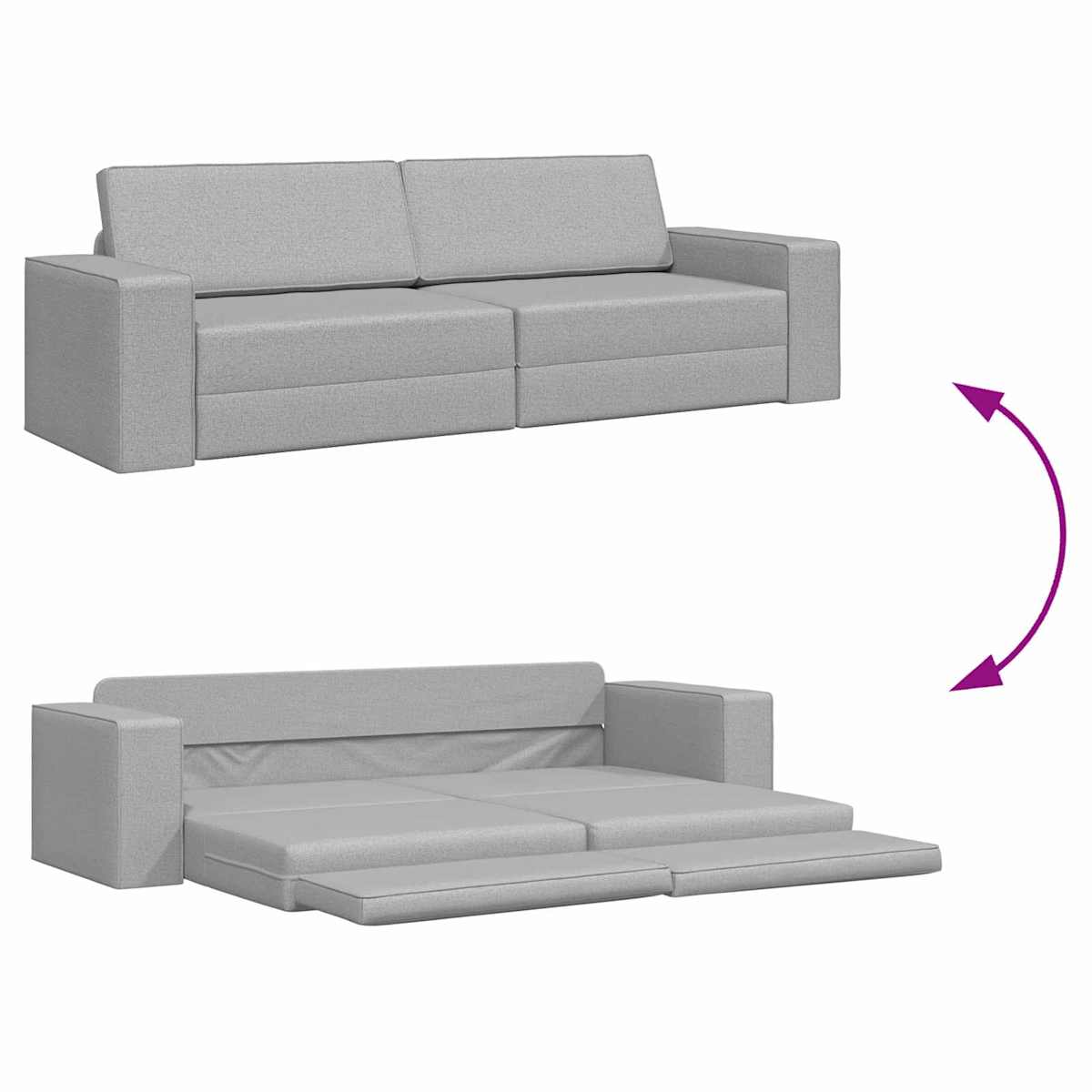 Sovesofa 245 x 78 x 77 cm Stof - Billede 10