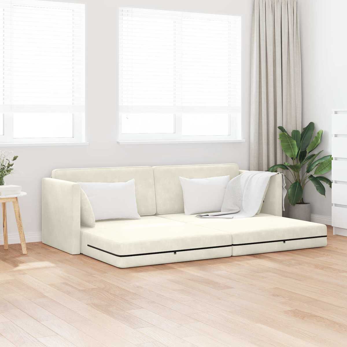 Gulvsovesofa 213 x 70 x 77 cm Fløjl