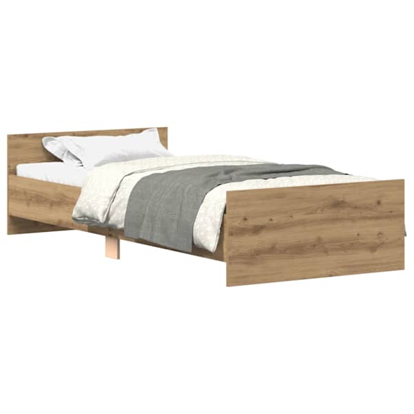 vidaXL voodiraam ilma madratsita, k&auml;sit&ouml;&ouml;tamm 90x200 cm, tehispuit