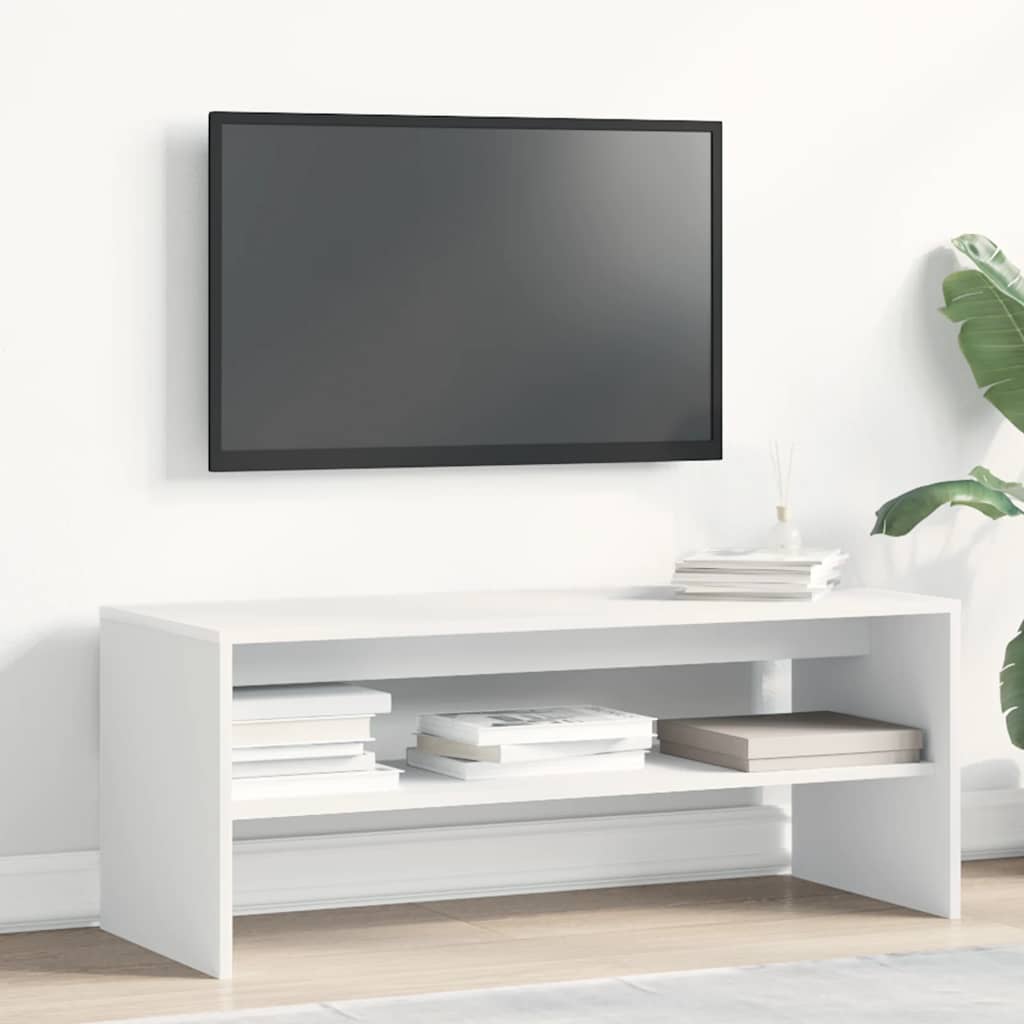 vidaXL Tv-meubel 100x40x40 cm bewerkt hout wit afbeelding