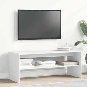 TV stolek bílý 100 x 40 x 40 cm dřevotříska - obrázek 3