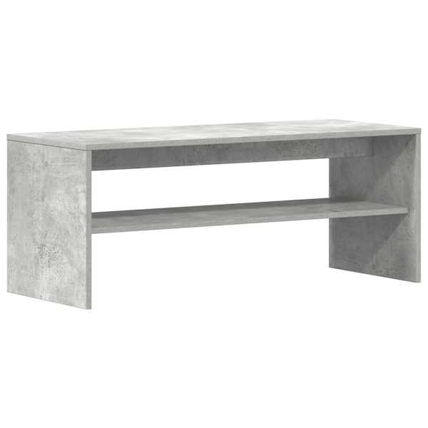 vidaXL telerikapp, betoonhall, 100 x 40 x 40 cm, puitlaastplaat