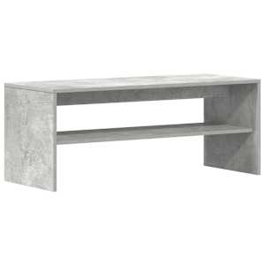 TV stolek šedý 100 x 40 x 40 cm dřevotříska - obrázek 2