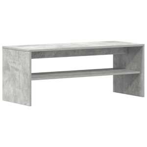 TV stolek šedý 100 x 40 x 40 cm dřevotříska - obrázek 7