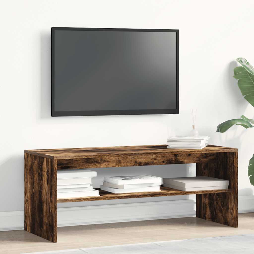 vidaXL füstös tölgy színű szerelt fa TV-szekrény 100 x 40 x 40 cm