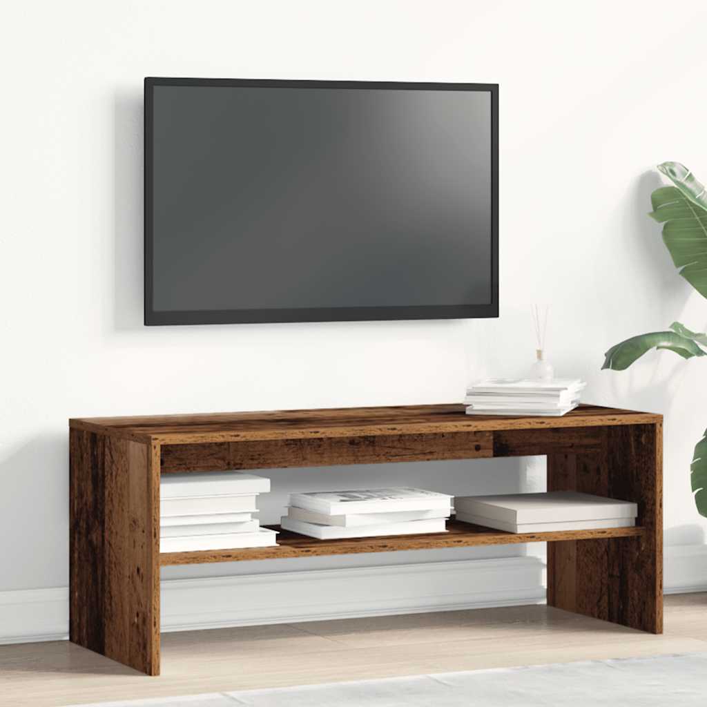 vidaXL Comodă TV, Lemn vechi, 100x40x40 cm, PAL