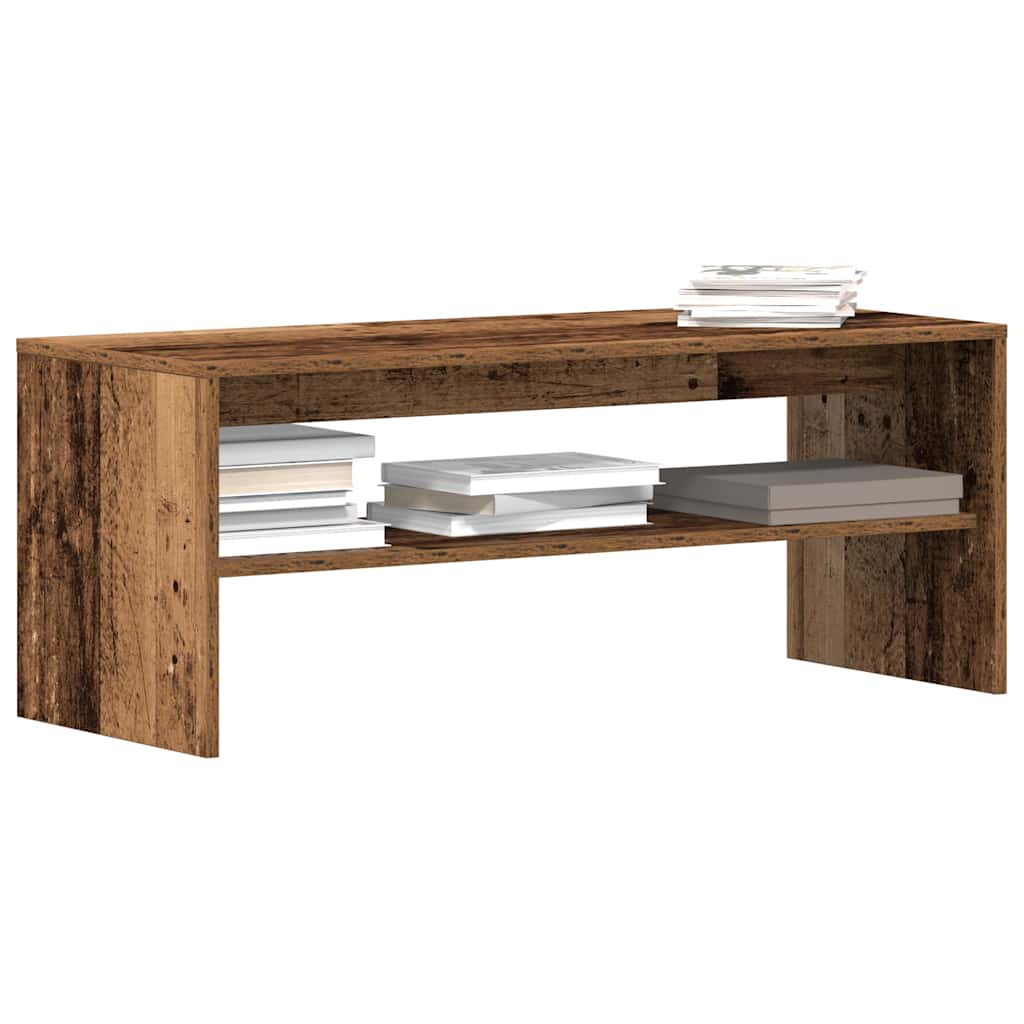 vidaXL TV-Regal Altholz-Optik 100x40x40 cm Holzwerkstoff