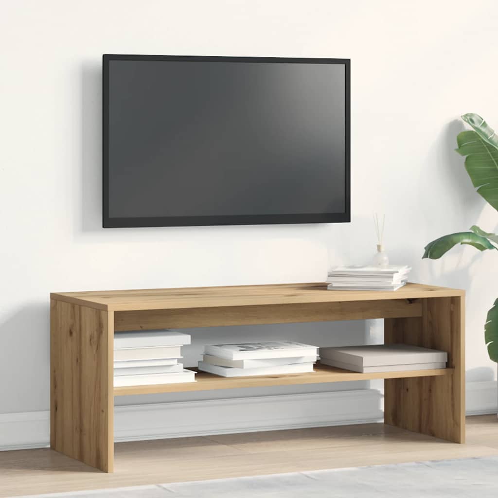 vidaXL Tv-meubel 100x40x40 cm bewerkt hout artisanaal eikenkleurig afbeelding