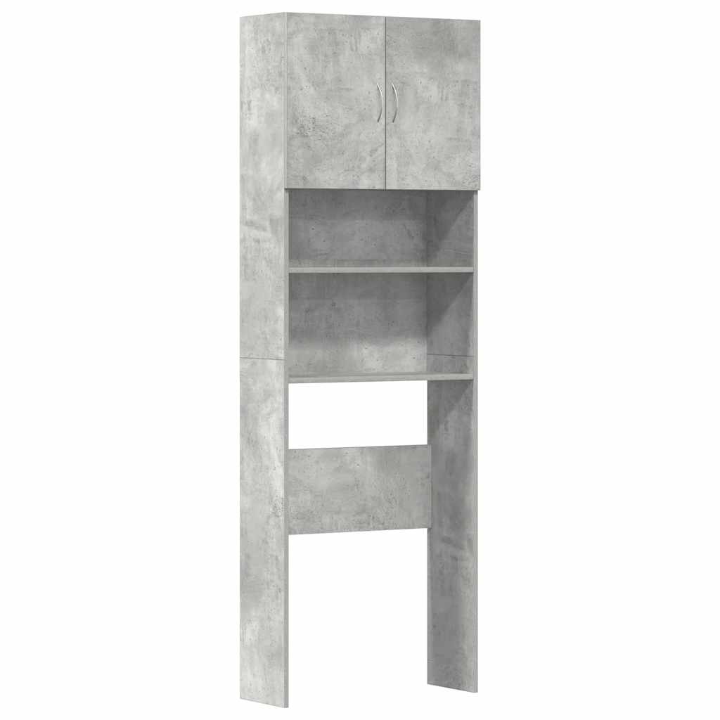 VidaXL Skříňka Na Pračku Concrete Grey 64x24x190 Cm Dřevěná Konstrukce