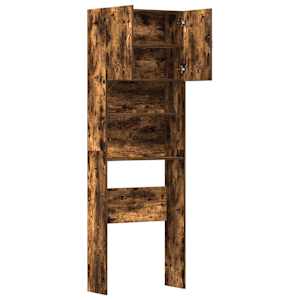 Skříňka na pračku Smoked Oak 64x24x190 cm Dřevěná konstrukce - obrázek 6