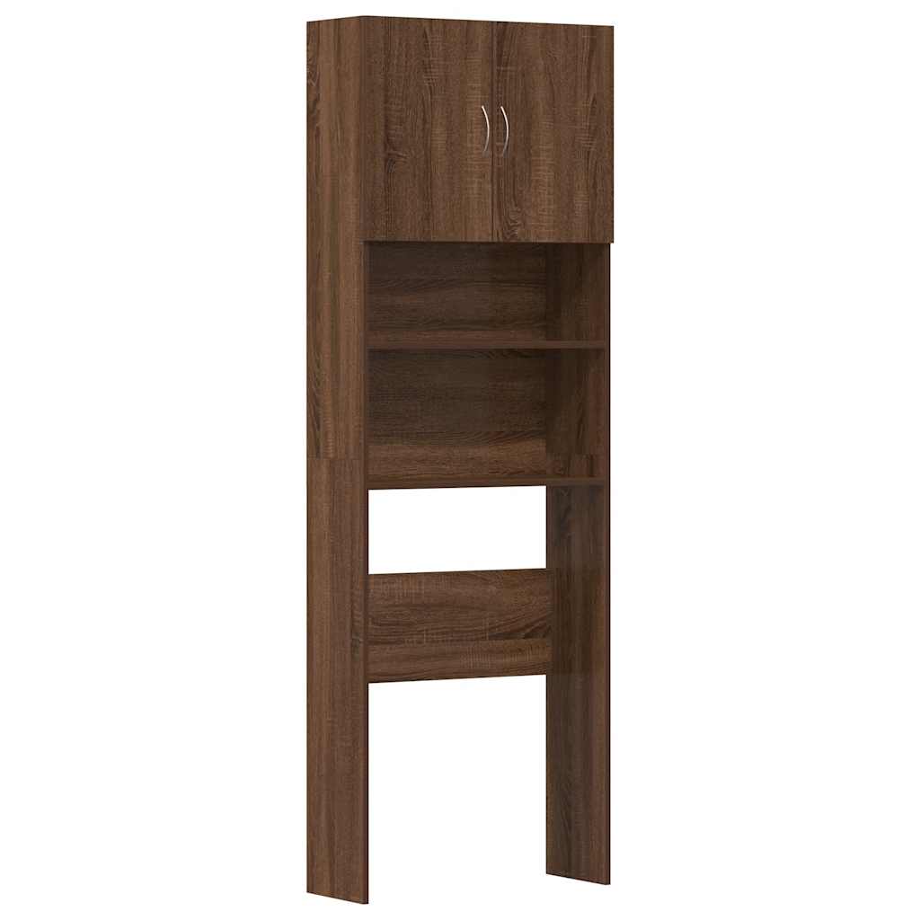 vidaXL Skříňka na pračku hnědý dub 64x24x190 cm Dřevěná konstrukce