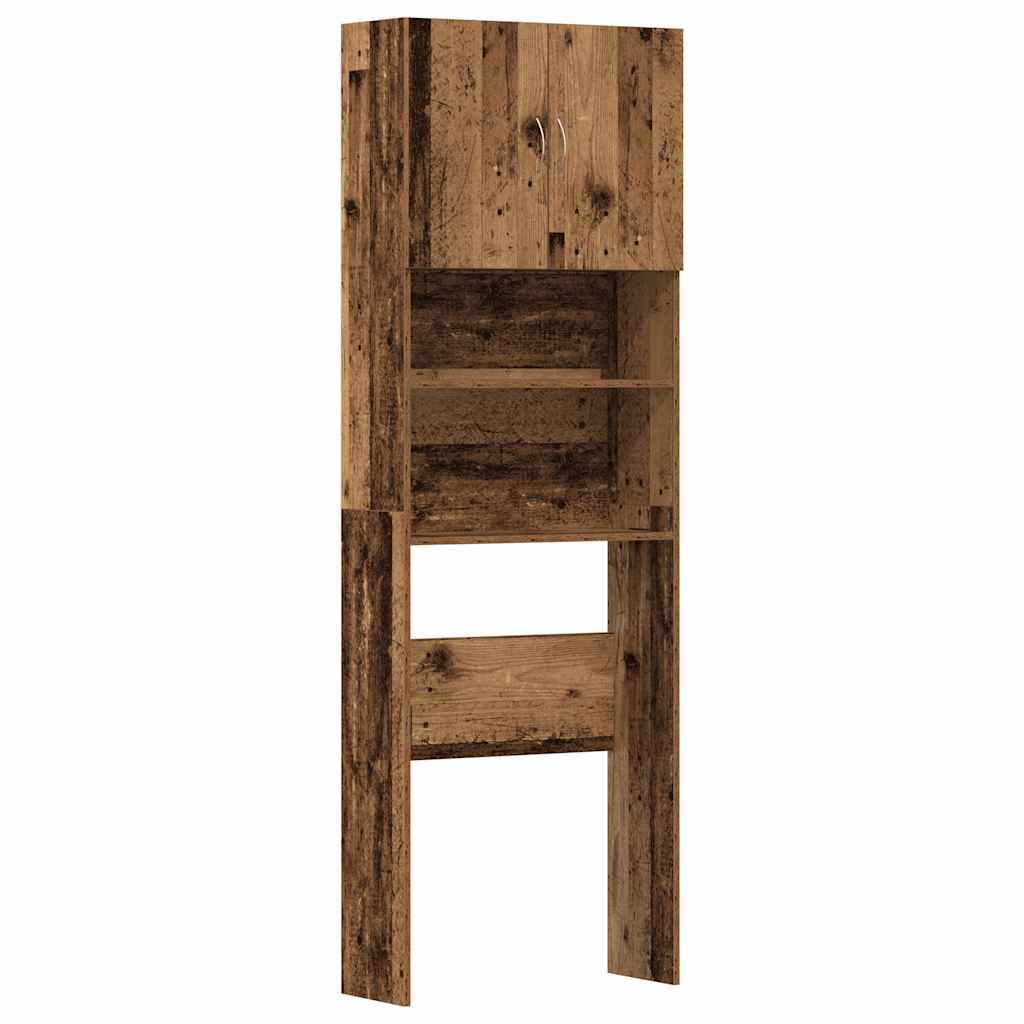 vidaXL Skrinka na práčku Old Wood 64x24x190 cm Engineered Wood