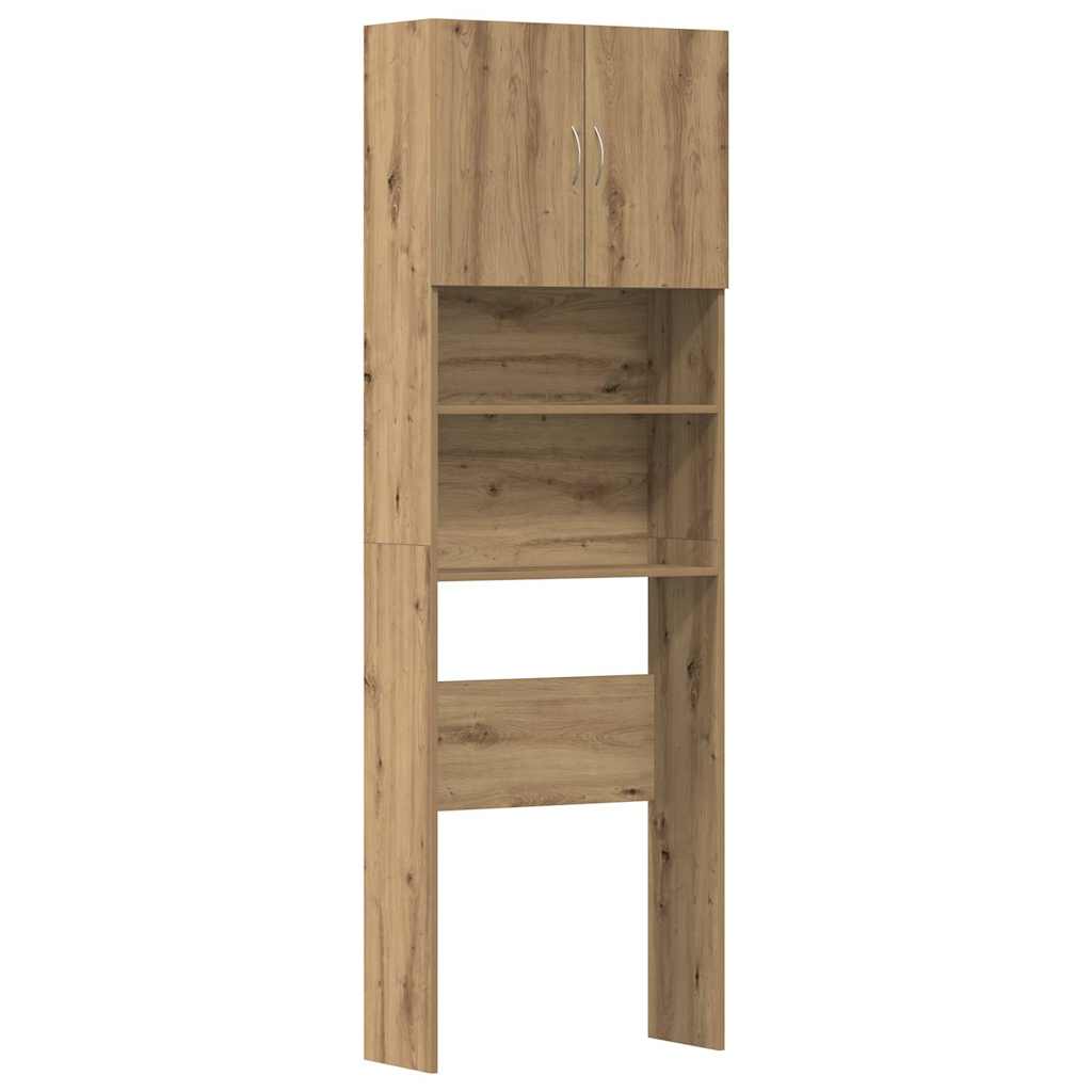 vidaXL Skrinka na práčku Artisan Dub 64x24x190 cm Konštruktérske drevo