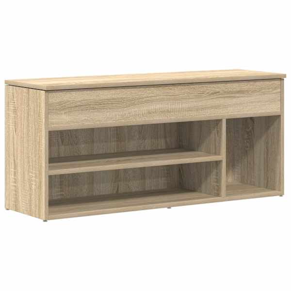 vidaXL jalatsipink, Sonoma tamm, 102x30,5x45 cm, tehispuit
