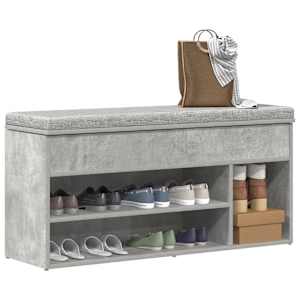 Botník betonově šedý 102x30,5x45 cm kompozitní dřevo - obrázek 1