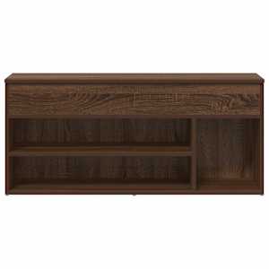 Lavice s botníkem hnědý dub 102x30,5x45 cm kompozitní dřevo - obrázek 4