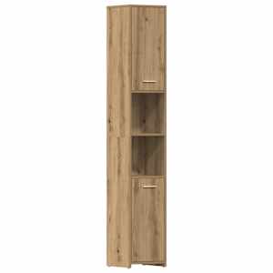vidaXL vannitoakapp Artisan tamm 30x30x183,5 cm insenerpuit
