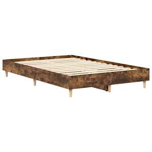 Rám postele bez matrace Kouřový dub 135x190 cm kompozitní dřevo - obrázek 4
