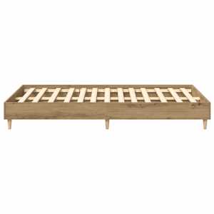 Rám postele bez matrace Artisan Dub 135x190 cm kompozitní dřevo - obrázek 6