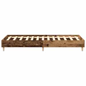 Rám postele bez matrace Staré dřevo 90x190cm Dřevěné konstrukce - obrázek 6