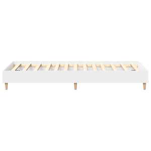 Rám postele bez matrace bílý 75x190 cm Dřevěné konstrukce - obrázek 6