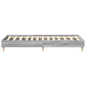 Rám postele bez matrace šedý sonoma 75x190cm Dřevěné konstrukce - obrázek 6