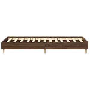 Rám postele bez matrace Hnědý dub 75x190 cm Dřevěné konstrukce - obrázek 6