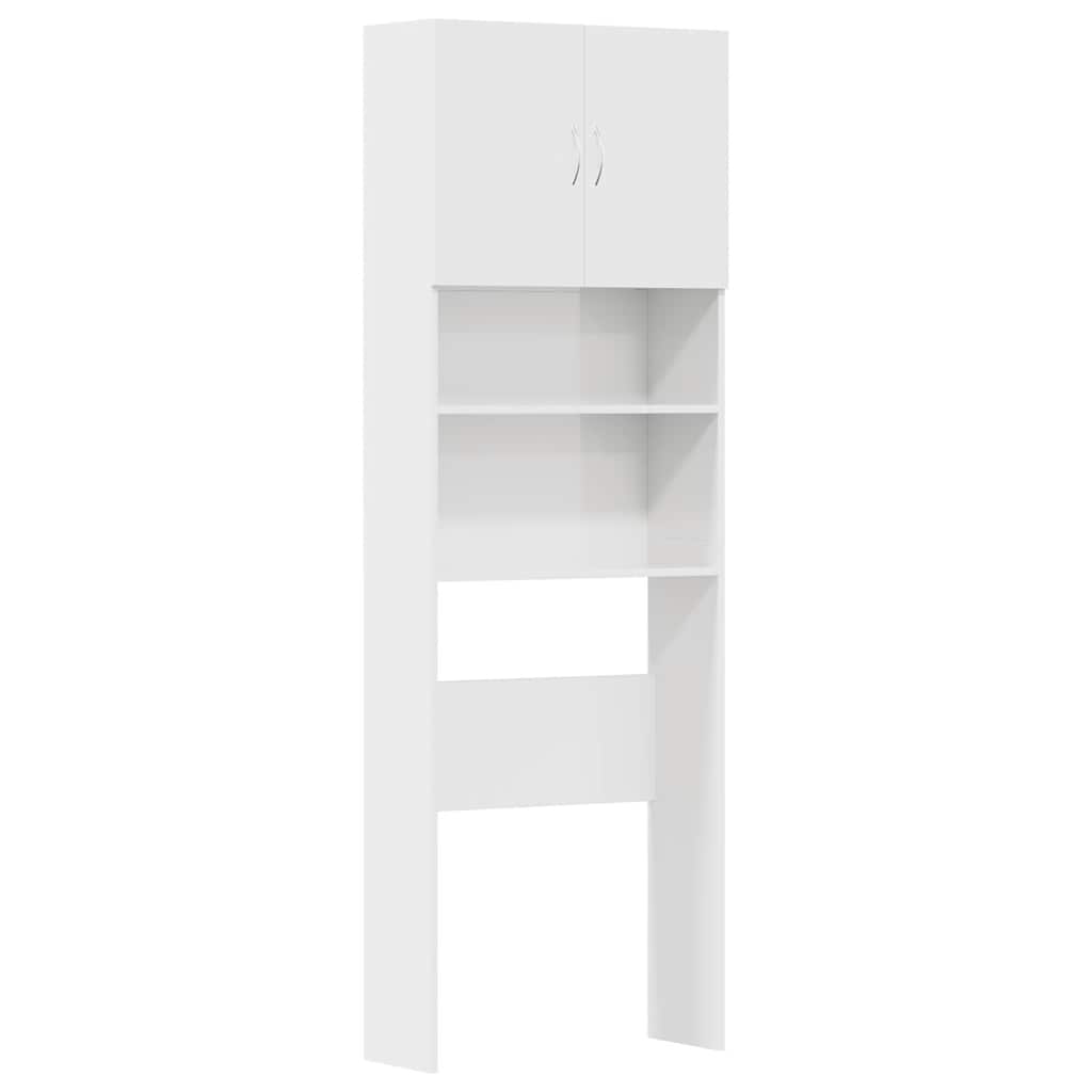 Thumbnail - vidaXL Waschmaschinenschrank Hochglanz-Weiß 64x24x190 cm Holzwerkstoff