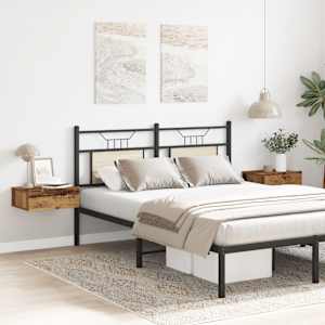 Plavajoče nočne omarice 2 kosa starega lesa 40x32x15 cm - slika 4