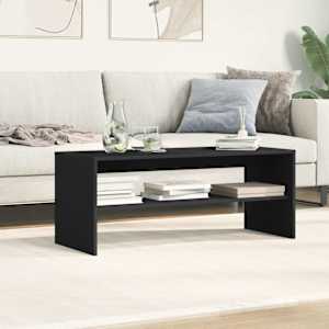 TV stolek černý 100 x 40 x 40 cm dřevotříska - obrázek 4