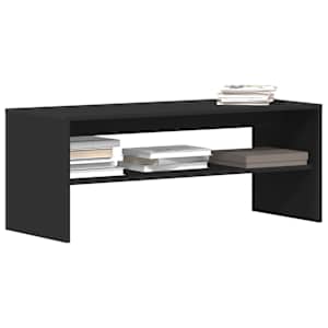 TV stolek černý 100 x 40 x 40 cm dřevotříska - obrázek 1