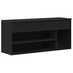 vidaXL Kingapink Must 102x30,5x45 cm Engineered Wood