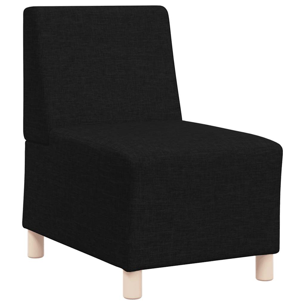 VidaXL Modulaire Bank Zonder Armleuningen Zwart 55 Cm Stof