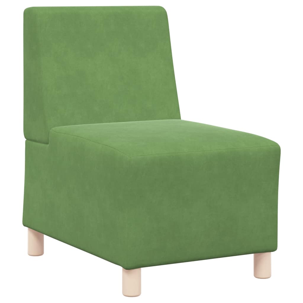 vidaXL Rozkládací křeslo světle zelené 55 cm Velvet