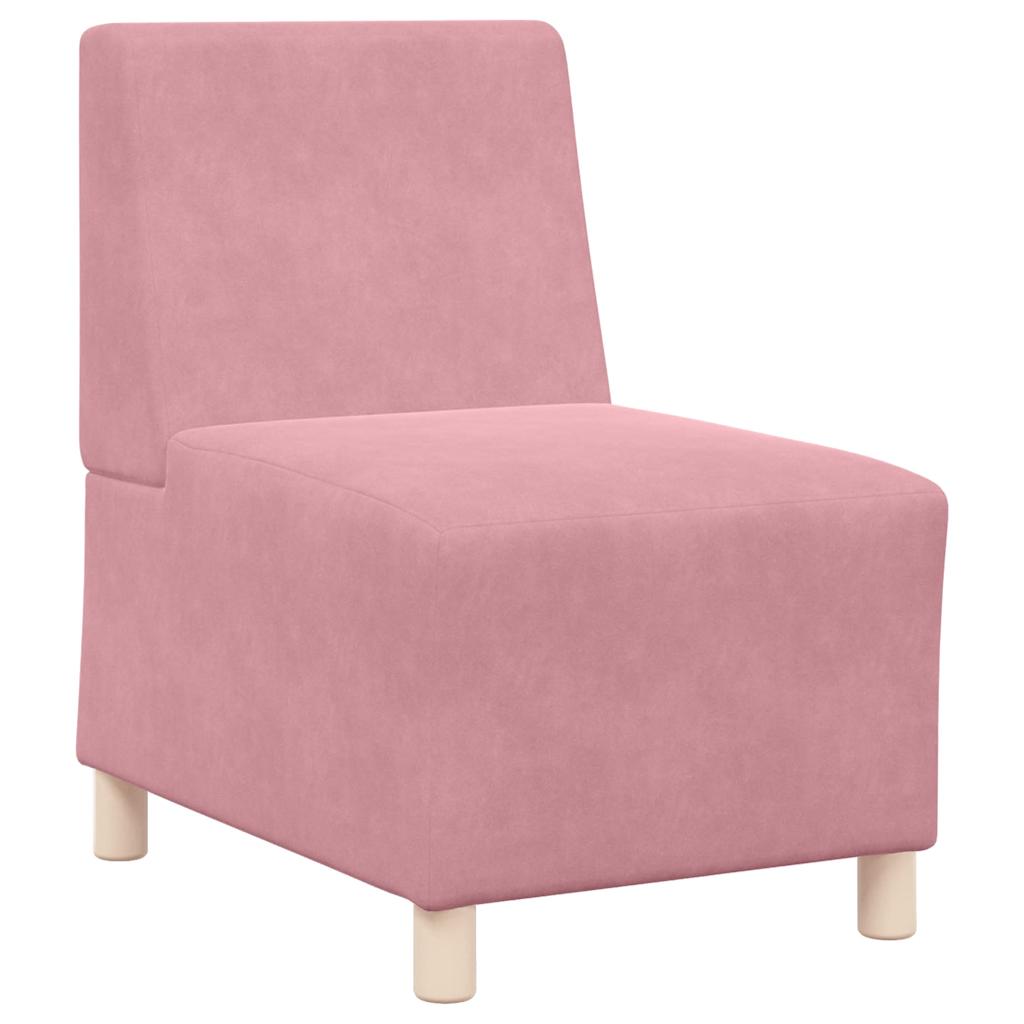 vidaXL Křeslo růžové 55 cm samet