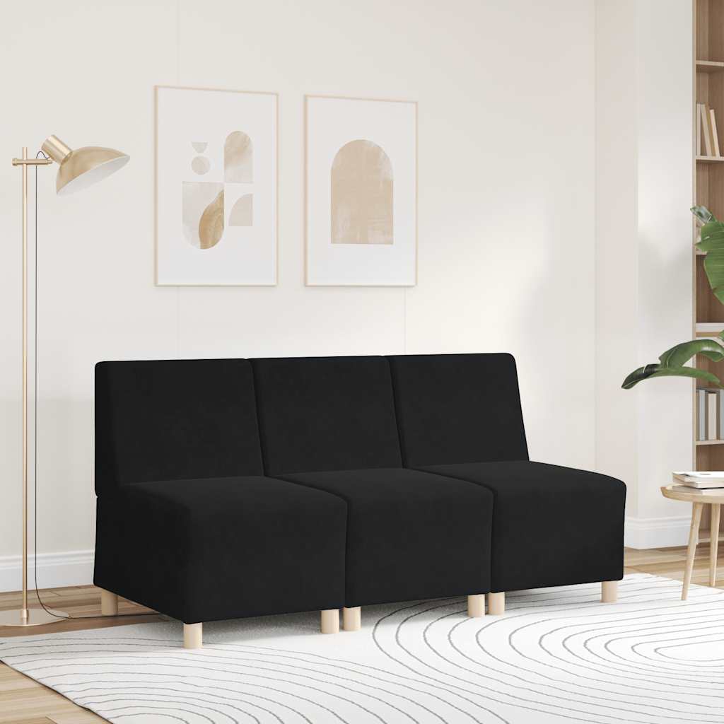 Thumbnail - vidaXL Sessel Schwarz 55 cm Samt