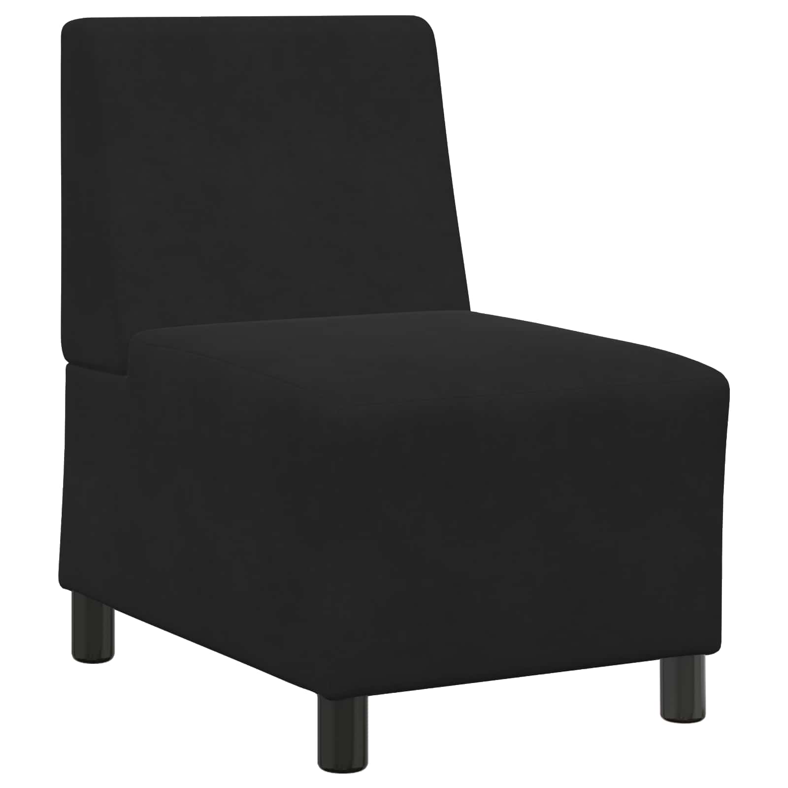 Thumbnail - vidaXL | Modulares Armfreies Sofa | Schwarz 55 x 74 x 82 cm Samt