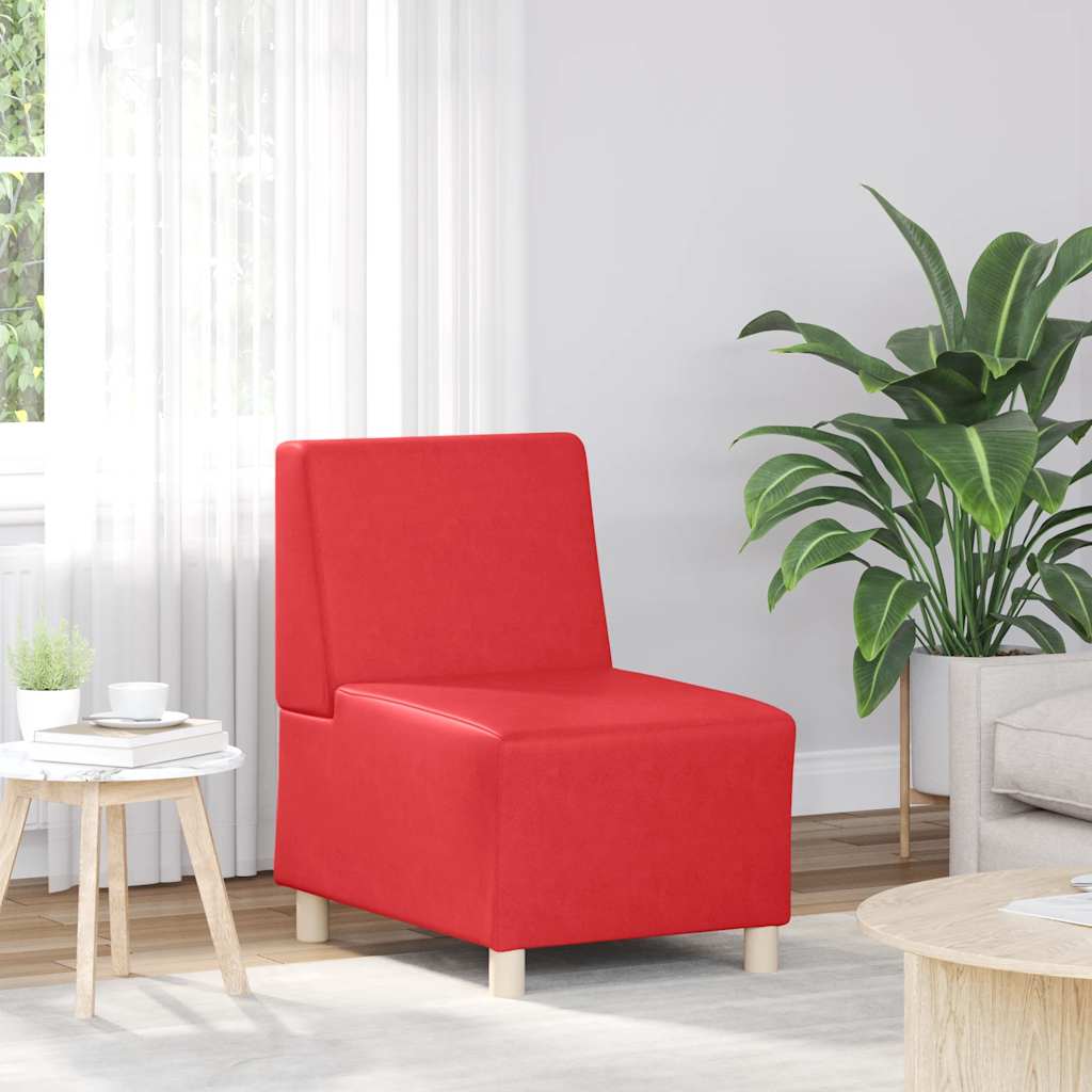 vidaXL Sessel Rot 55 cm Kunstleder