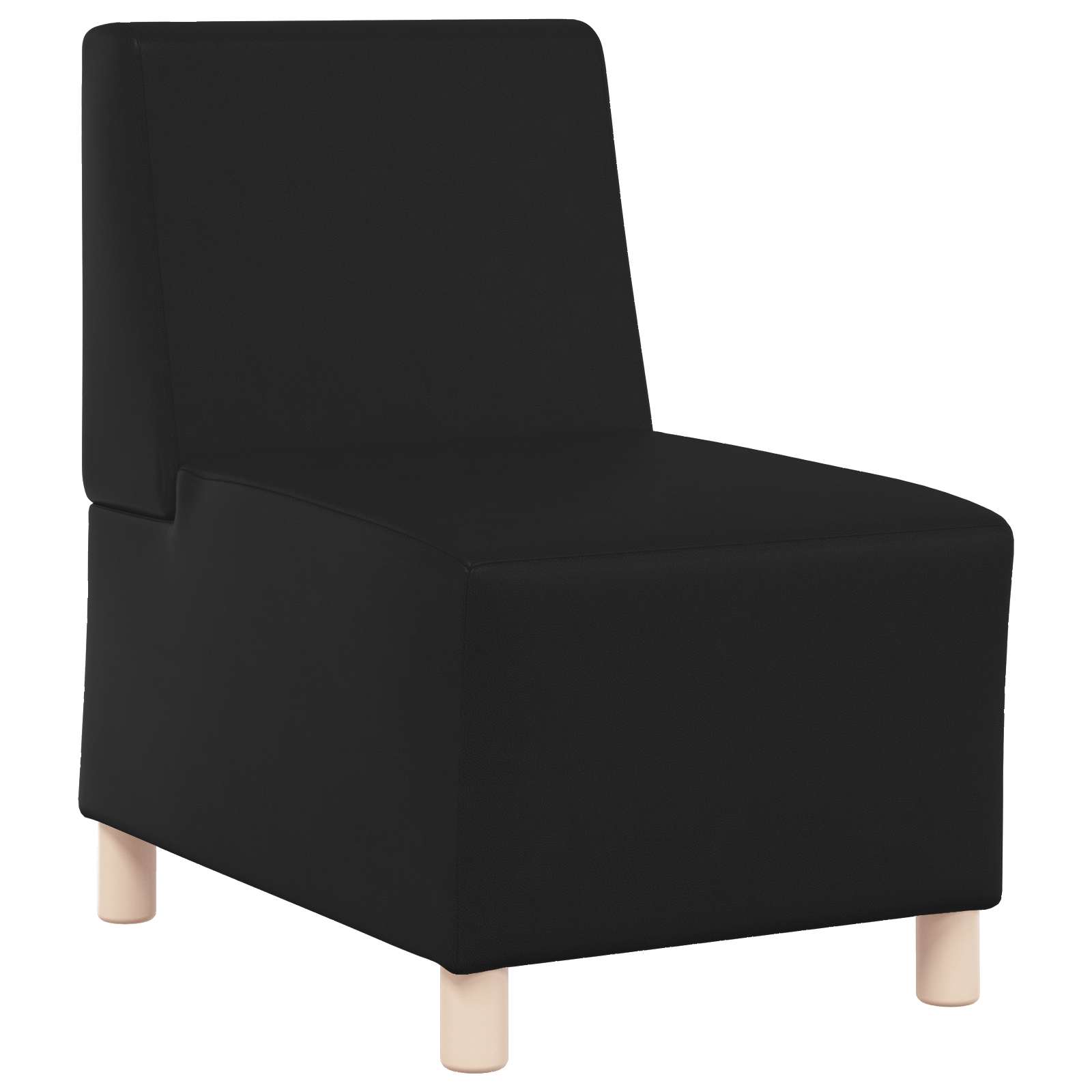 Thumbnail - vidaXL | Modulares Armfreies Sofa | Schwarz 55 x 74 x 82 cm Kunstleder