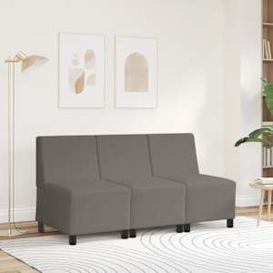 vidaXL | Unit&eacute; de Sofa Modulaire Sans Accoudoirs | Gris clair