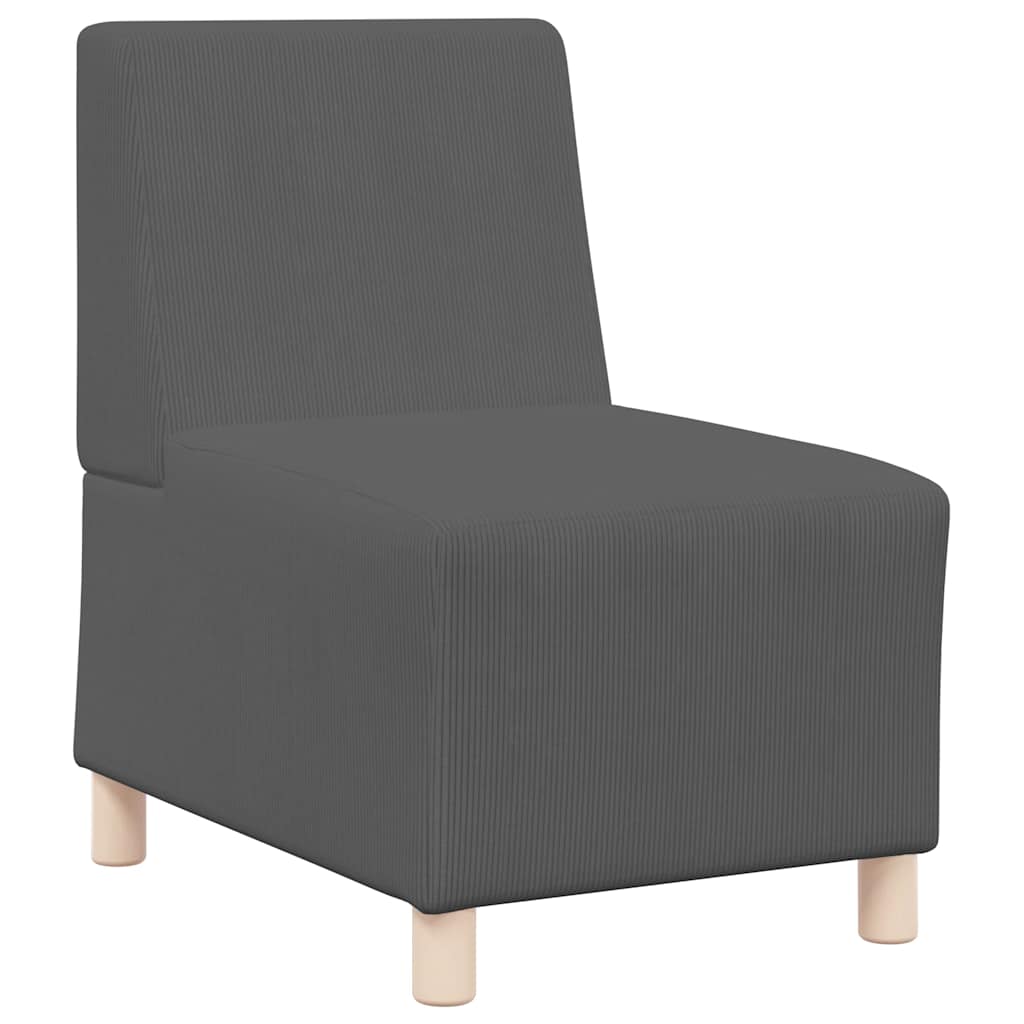 Thumbnail - vidaXL Sessel Dunkelgrau 55 cm Cordstoff