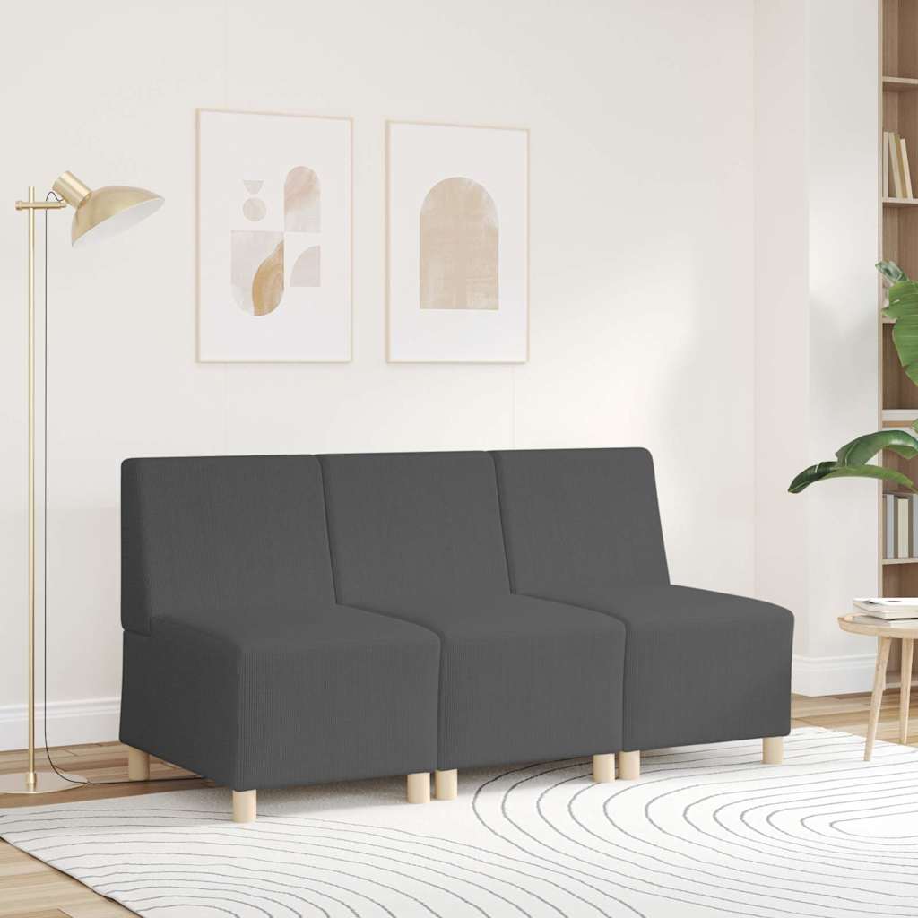 Thumbnail - vidaXL Sessel Dunkelgrau 55 cm Cordstoff