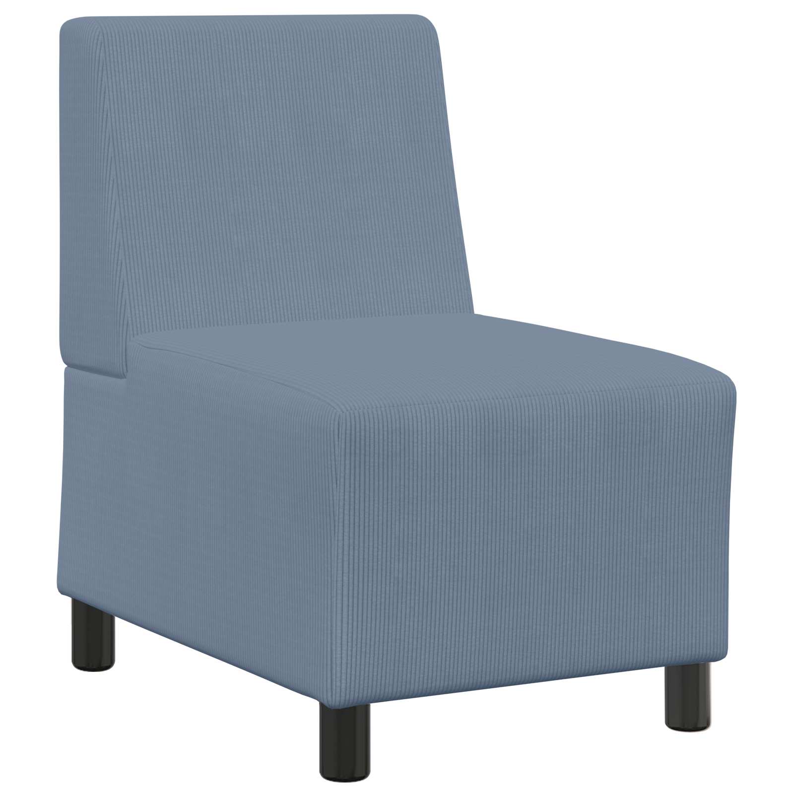 Thumbnail - vidaXL | Modulares Armfreies Sofa | Blau 55 x 74 x 82 cm Cordstoff