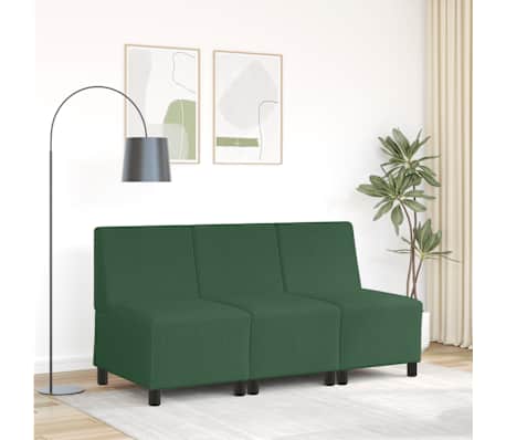vidaXL | Modulaire Bankeenheid Armlos | Jungle groen 55 x 74 x 82 cm