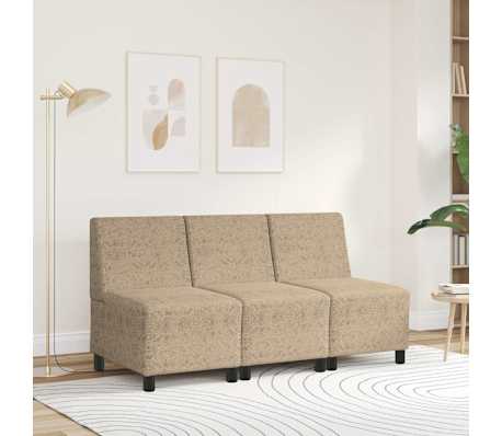 vidaXL Modulares Armfreies Sofa Hellgrau 55 x 74 x 82 cm