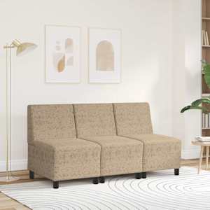 vidaXL Modulares Armfreies Sofa Hellgrau 55 x 74 x 82 cm