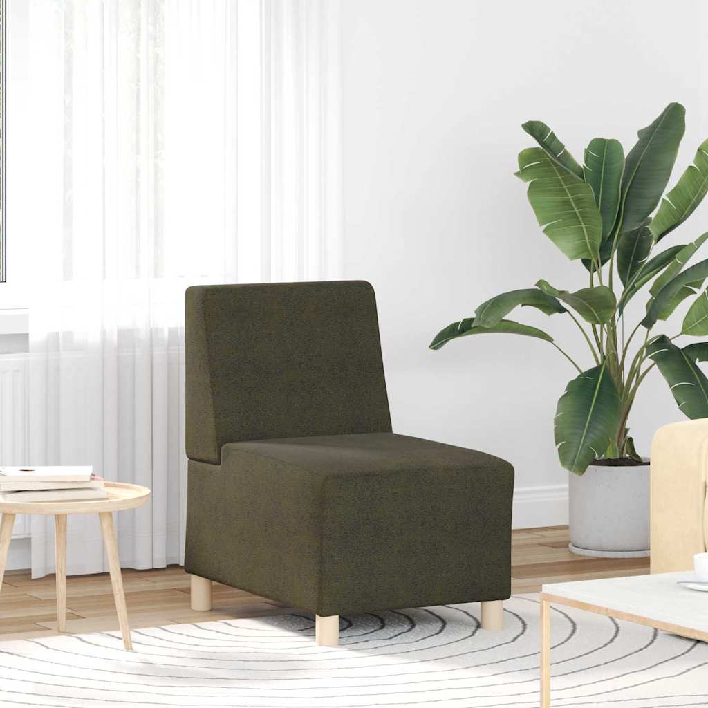 vidaXL Unitate Sofa Modulară Fără Brațe Verde Army 55 x 74 x 82 cm