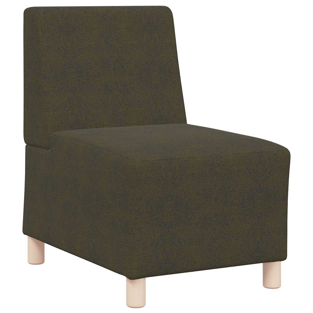 Sofastol uden armlæn 55 cm imiteret ruskind